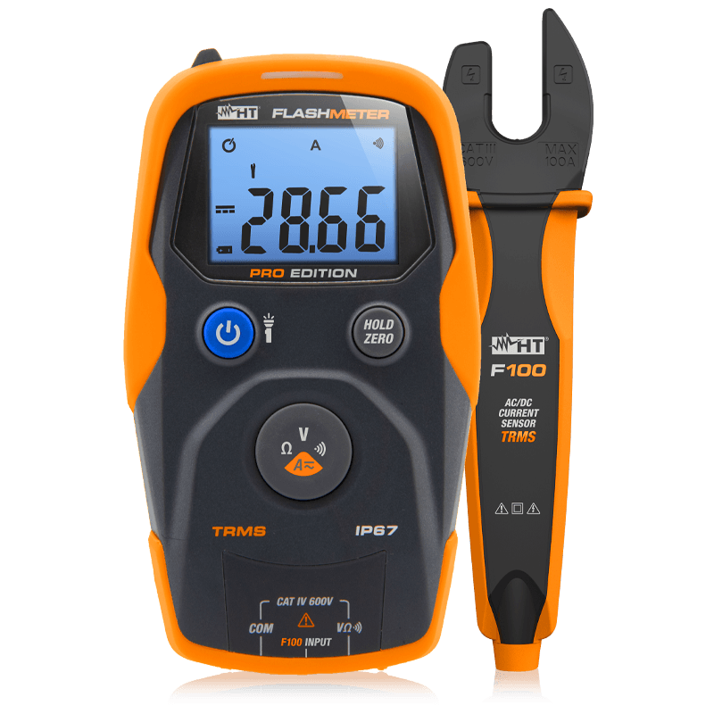 FLASHMETER TRMS DIGITAL MULTIMETER up to 600V unbreakable and water resistant with automatic measurement sequence 