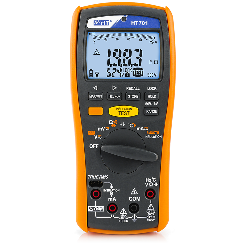 Professional multimeter with insulation measurement up to 1000V